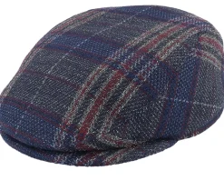 Frankie Fancy Karo Blue Flat Cap - Mayser