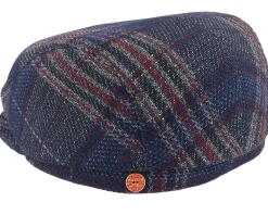 Frankie Fancy Karo Blue Flat Cap - Mayser