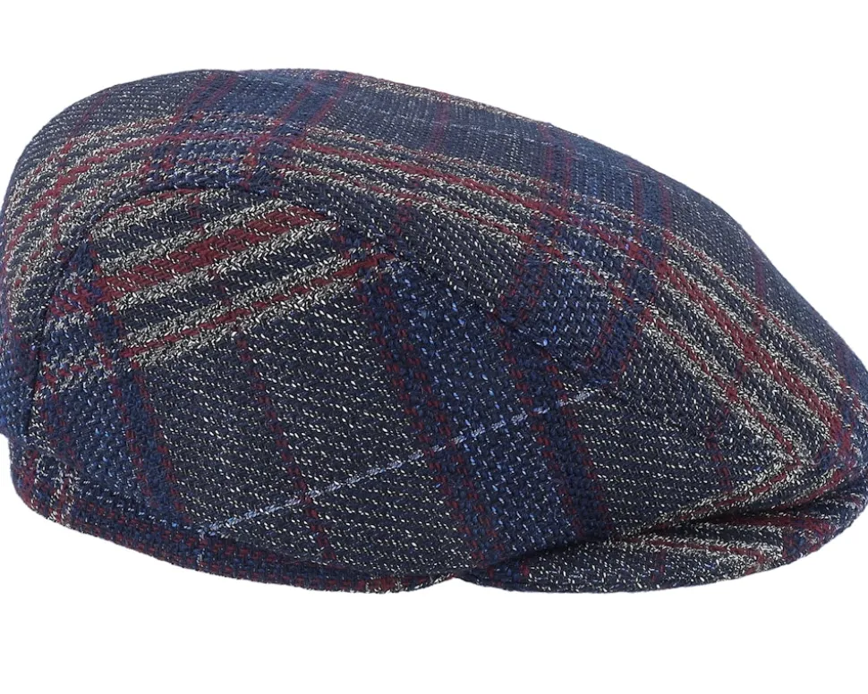 Frankie Fancy Karo Blue Flat Cap - Mayser
