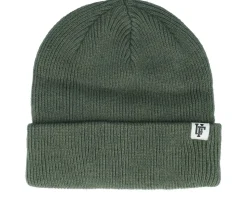 Frankie Recycled Beanie Tobacco Brown Cuff - Upfront