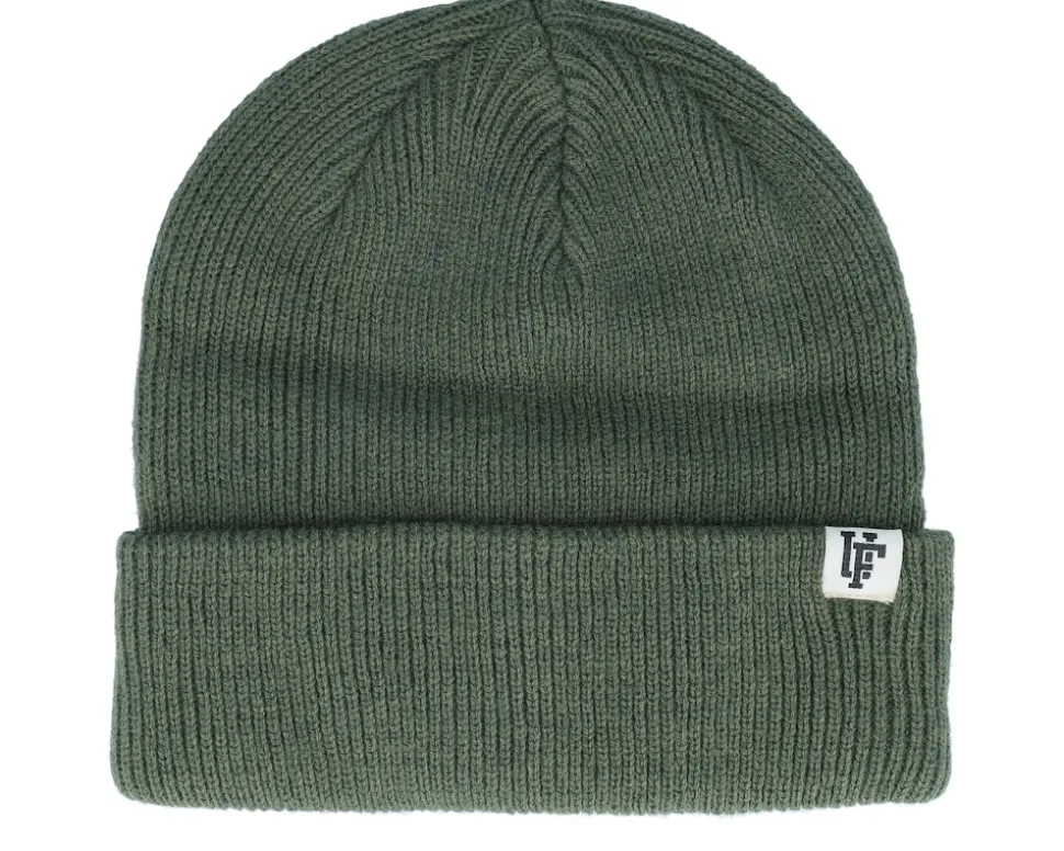 Frankie Recycled Beanie Tobacco Brown Cuff - Upfront