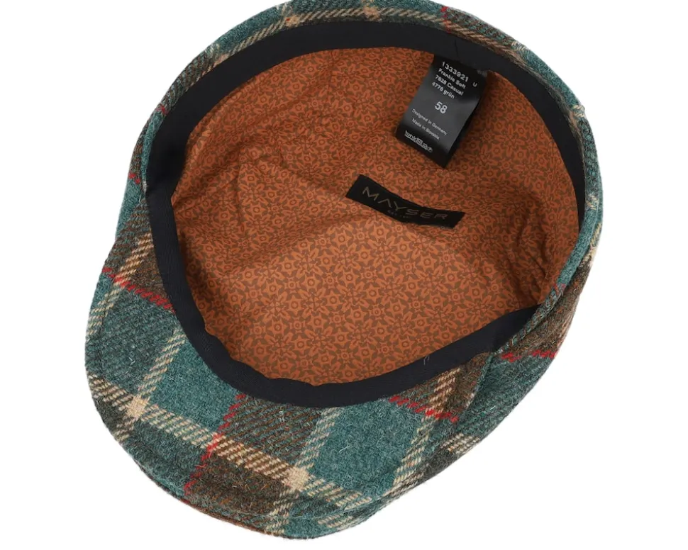 Frankie Soft Casual Green Flat Cap - Mayser