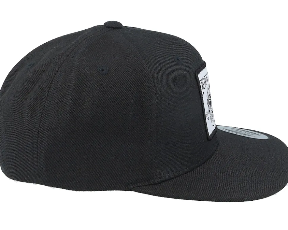 Free Soul Skull Patch Black Snapback - Born To Ride
