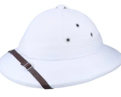 French Pith White Helmet - Village Hats