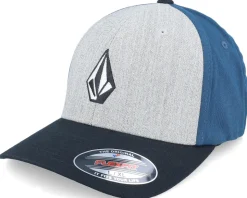 Full Stone Heather Grey/Deep Blue/Black Flexfit - Volcom