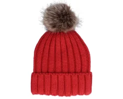Fur Chunky Beanie Classic Red Pop - Beechfield