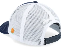 Fyrtorn Low Hooked Cap Navy/White Trucker - SQRTN