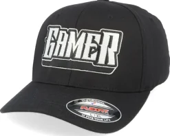 Gamer Logo Black Flexfit - Gamerz