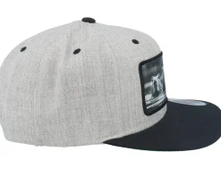 Gang Of Capybara Patch Heather Grey/Black Snapback - Calza Pennello