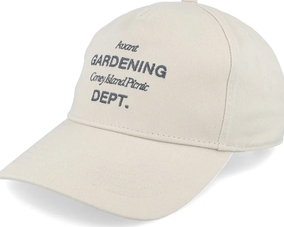 Gardening Deptcurved Brim Almond Milk Dad Cap - Coney Island Picnic