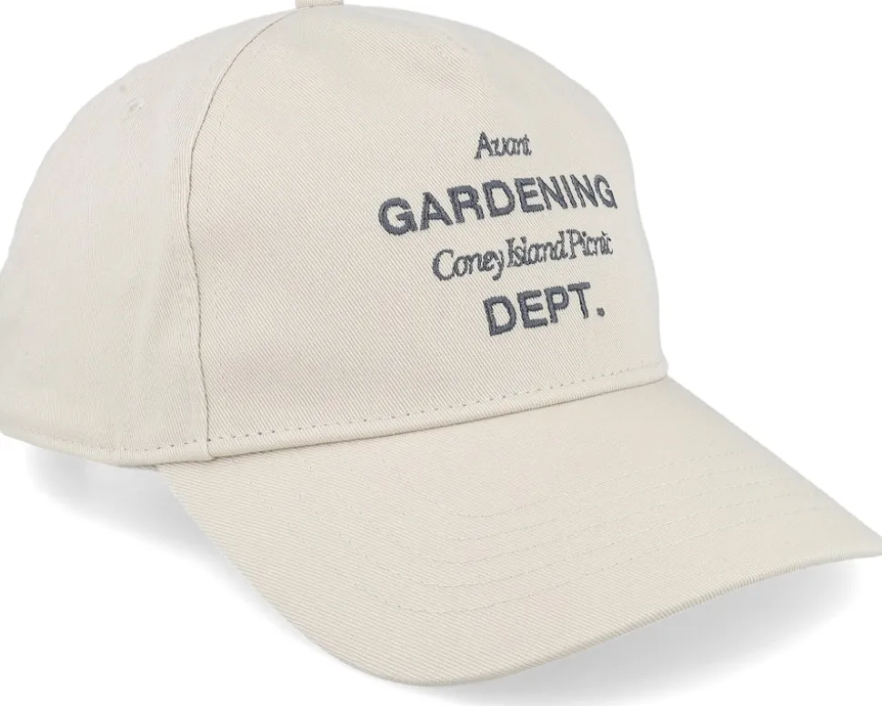 Gardening Deptcurved Brim Almond Milk Dad Cap - Coney Island Picnic