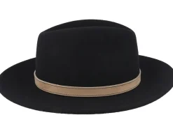 Gedeon Wool Black Fedora - Mayser