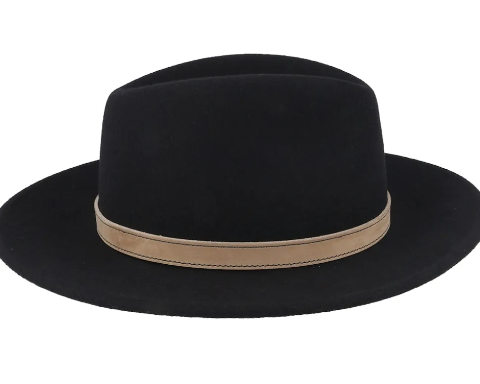 Gedeon Wool Black Fedora - Mayser