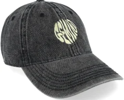 Gemini Snow Washed Black Denim Dad Cap - Delulu