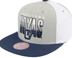 Georgetown Hoyas Billboard 2 Grey/Blue Snapback - Mitchell & Ness