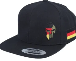 Germany Army Skull Black Snapback - Army Head