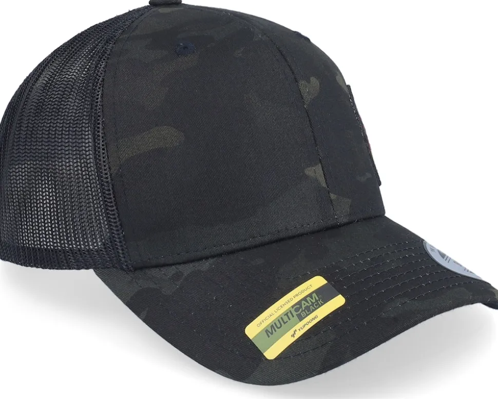 Germany Army Skull Multicam Black Trucker - Army Head