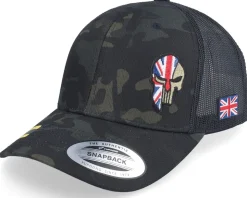 Germany Army Skull Multicam Black Trucker - Army Head