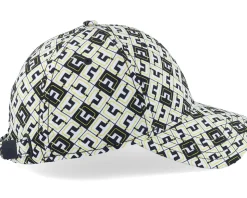 Gilbert Print Cap Black Jl Monogram Check Adjustable - J.Lindeberg