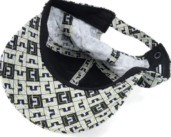 Gilbert Print Cap Black Jl Monogram Check Adjustable - J.Lindeberg