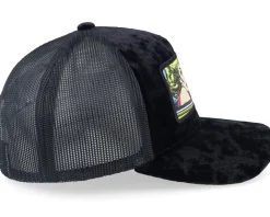 Girl Driving Pop Art Velvet Black A-Frame Trucker - Calza Pennello