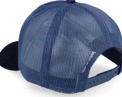 Girl Driving Pop Art Velvet Navy A-Frame Trucker - Calza Pennello