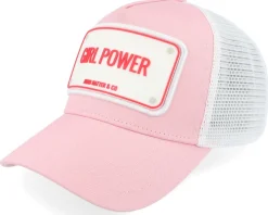 Girl Power Pink/White A-Frame Trucker - John Hatter & Co