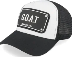 G.O.A.T. Black/White A-Frame Trucker - John Hatter & Co
