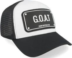 G.O.A.T. Black/White A-Frame Trucker - John Hatter & Co