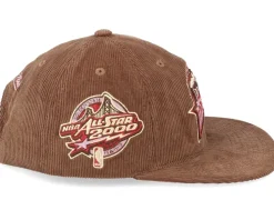 Golden State Warriors Corduroy Deadstock Brown Snapback - Mitchell & Ness