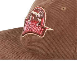 Golden State Warriors Corduroy Deadstock Brown Snapback - Mitchell & Ness