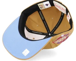 Golden State Warriors Sand And Sky Fitted Tan Fitted - Mitchell & Ness