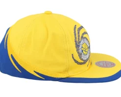 Golden State Warriors Spiral Deadstock Yellow Snapback - Mitchell & Ness