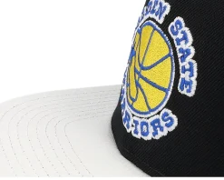 Golden State Warriors SSBSTS Hwc Black/White Snapback - Mitchell & Ness