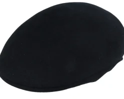 Golf Cap Black Flat Cap - Borsalino