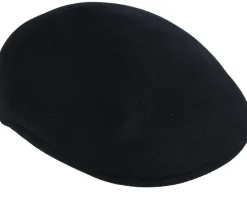 Golf Cap Black Flat Cap - Borsalino
