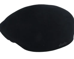 Golf Cap Black Flat Cap - Borsalino