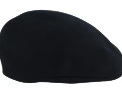 Golf Cap Black Flat Cap - Borsalino