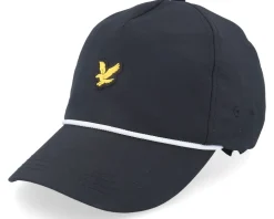 Golf Cap Jet Black Adjustable - Lyle & Scott