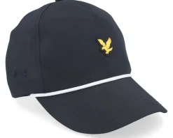 Golf Cap Jet Black Adjustable - Lyle & Scott