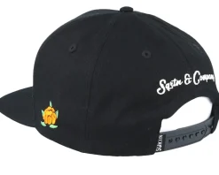 Gone Fishing Black Snapback - Sqrtn