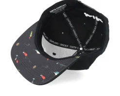 Gone Fishing Black Snapback - Sqrtn