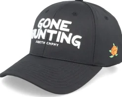 Gone Hunting Hooked Cap Black Adjustable - SQRTN