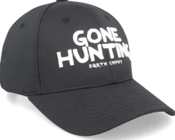 Gone Hunting Hooked Cap Black Adjustable - SQRTN
