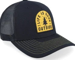 Good Life Hooked Cap Black A-frame Trucker - SQRTN