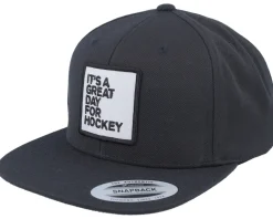 Great Day For Hockey Black Snapback - Iconic