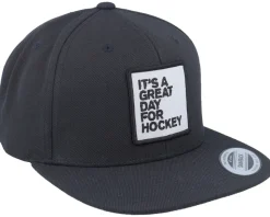 Great Day For Hockey Black Snapback - Iconic