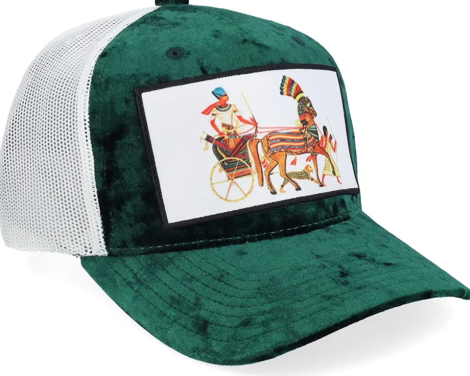 Great Speos Velvet Green/Ivory A-frame Trucker - Calza Pennello