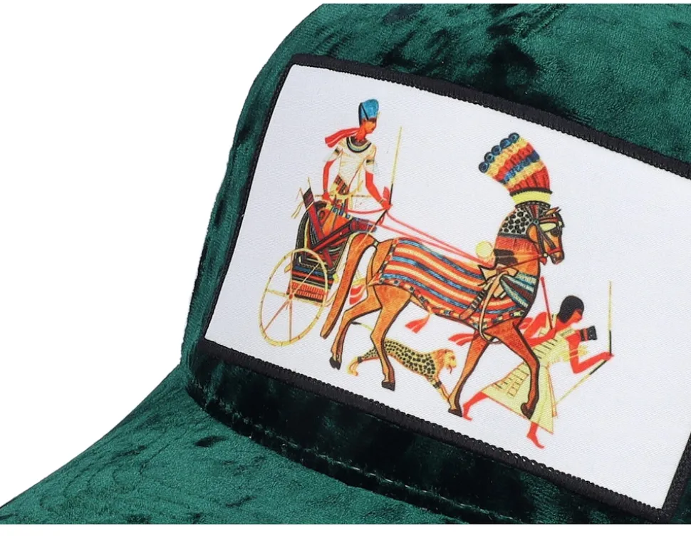 Great Speos Velvet Green/Ivory A-frame Trucker - Calza Pennello