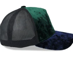 Green/Navy/Black Velvet Trucker - Equip